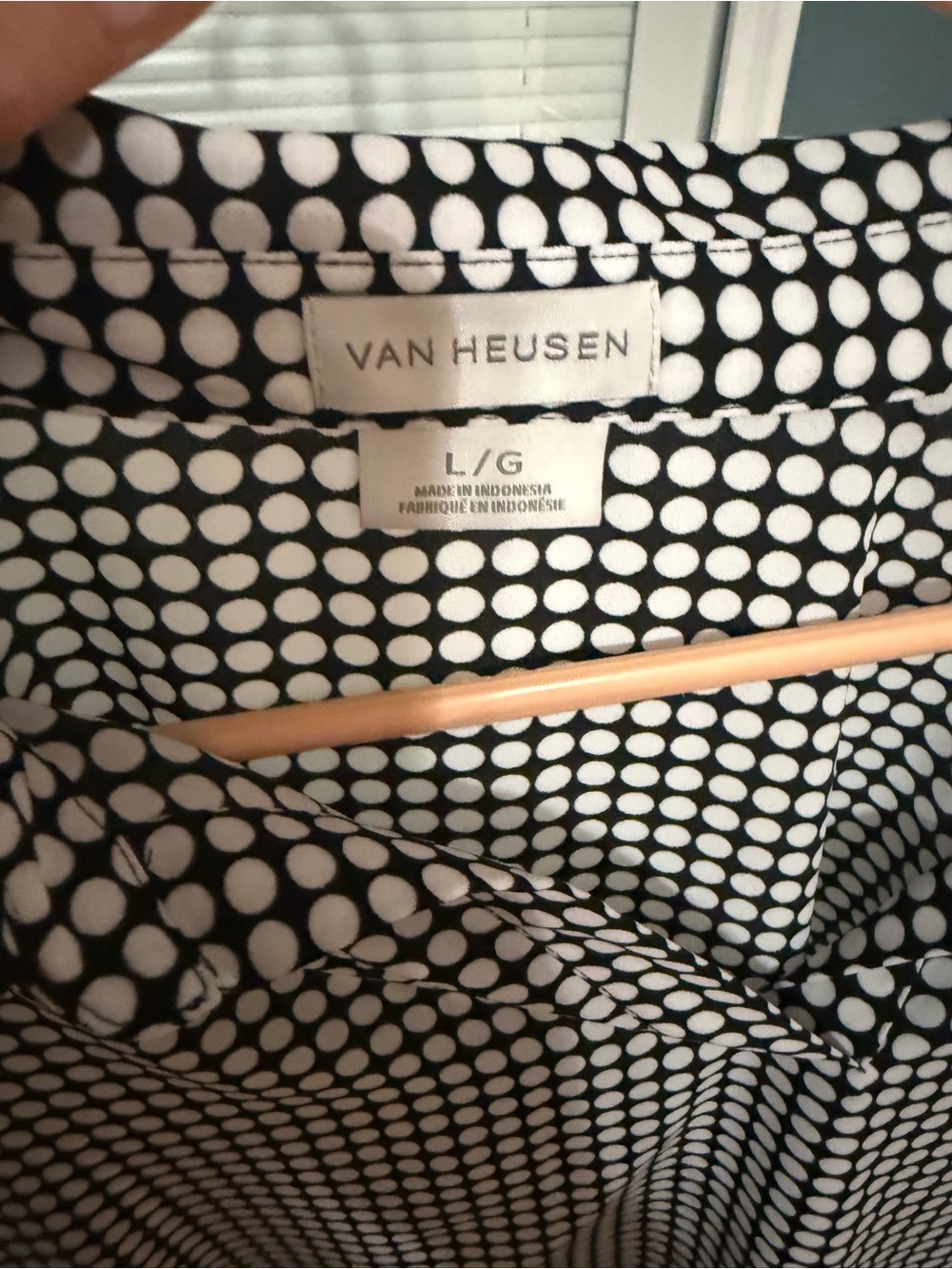 Van Heusen Black and White Blouse - Picture 3 of 3